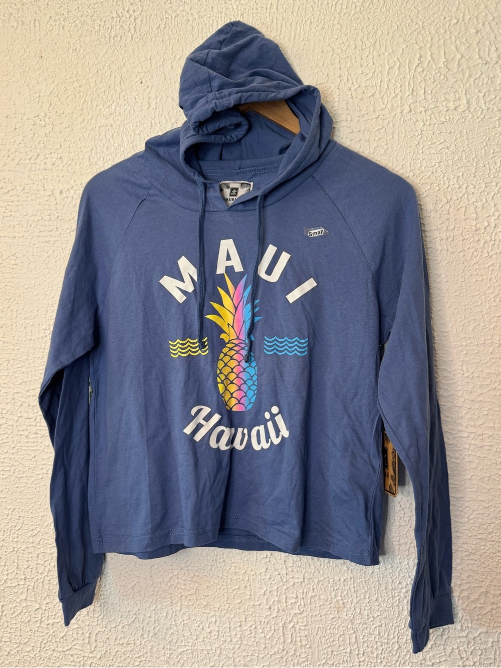Maui Hawaii Pineapple Graphic Hoodie - Blue Women's Pullover